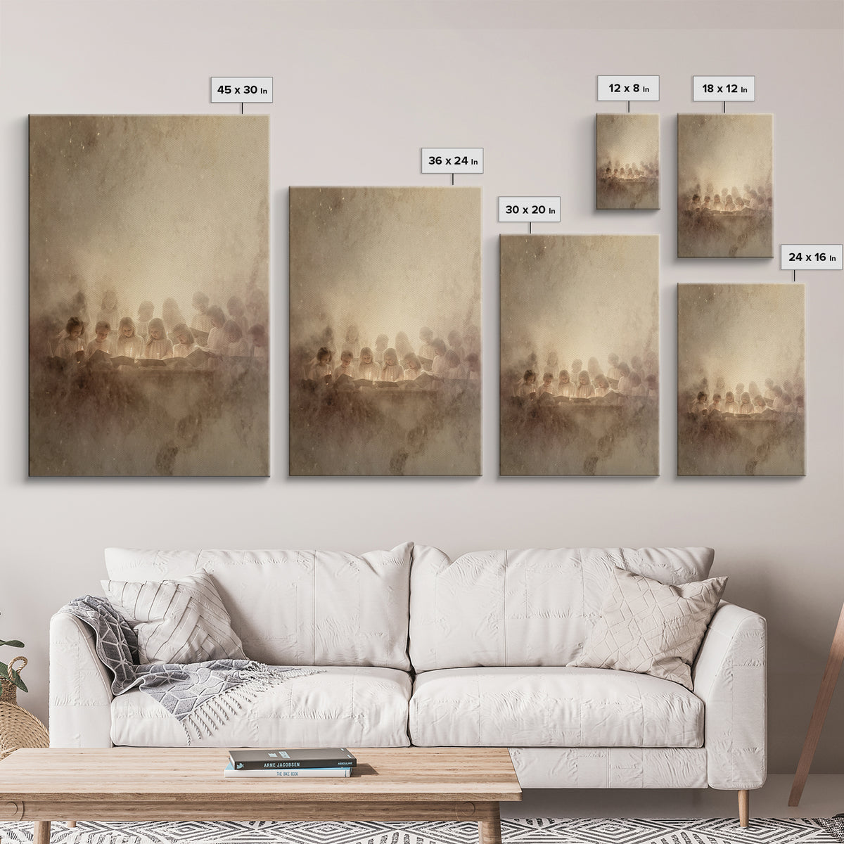 Heavenly Choir – Framed Canvas Print – Christian Art Canvas – Christian Wall Art – Christmas Art – Christian Decoration – Christian Gift