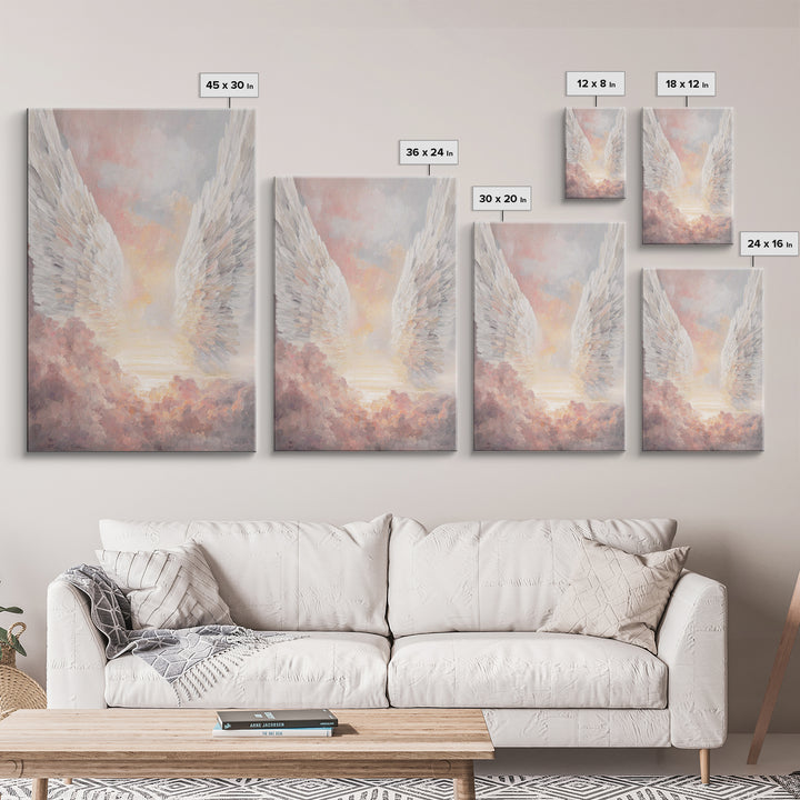 Wings Of Dawn – Framed Canvas Print – Christian Wall Art – Christian Art Canvas – Christmas Art – Christian Decoration – Christian Gift Ide