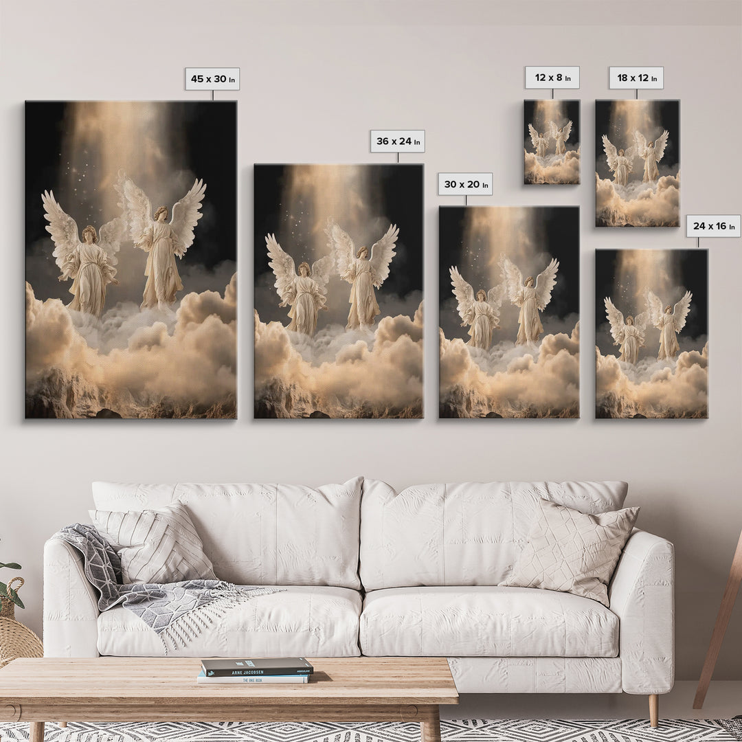 Gloria In Excelsis – Framed Canvas Print – Christian Art Canvas – Christian Wall Art – Christian Christmas Art – Christian Decor – Christma