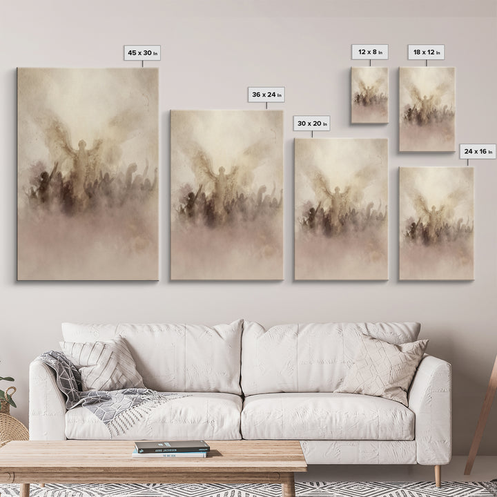Rise Of Glory – Framed Canvas Print – Christian Art Canvas – Christian Wall Art – Minimalist Christian Art – Christian Decor – Christian Gi