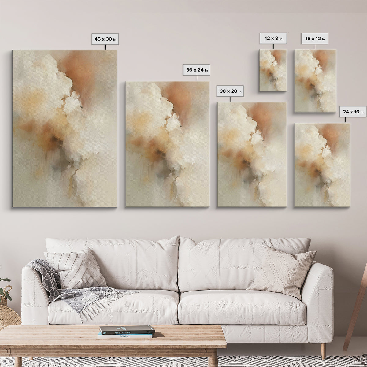 Celestial Drift – Framed Canvas Print – Christian Art Canvas – Abstract Christian Art – Christian Wall Art – Christian Decor – Christian Gi