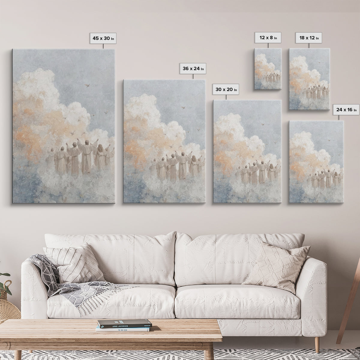 Praise Ascending – Framed Canvas Print – Christian Art Canvas – Christian Wall Art – Christian Art Print – Christian Decor – Christian Gift