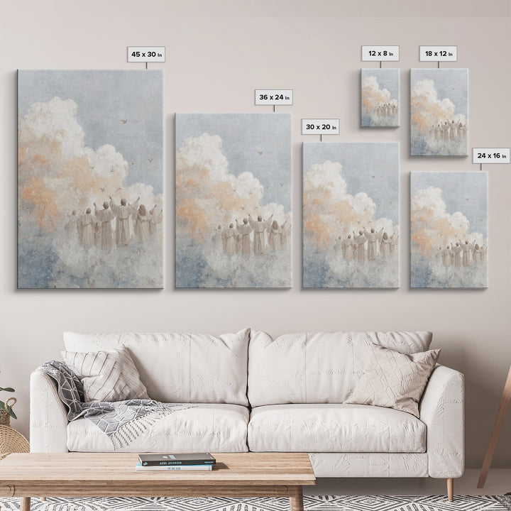 Praise Ascending – Framed Canvas Print – Christian Art Canvas – Christian Wall Art – Christian Art Print – Christian Decor – Christian Gift