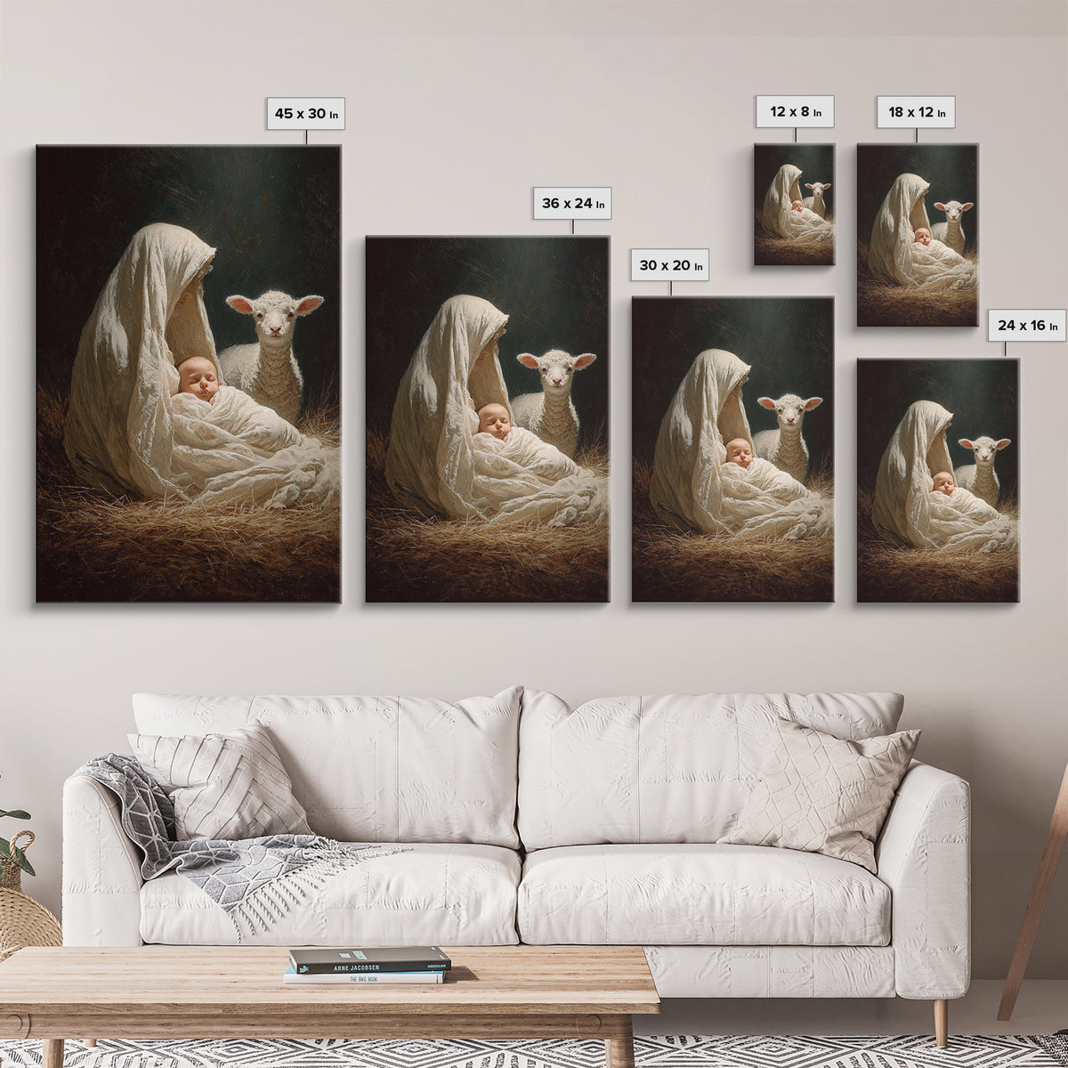 Radiant Child Promise – Framed Canvas Print – Christian Wall Art – Christian Christmas Art – Jesus Painting – Christmas Art Framed – Christ