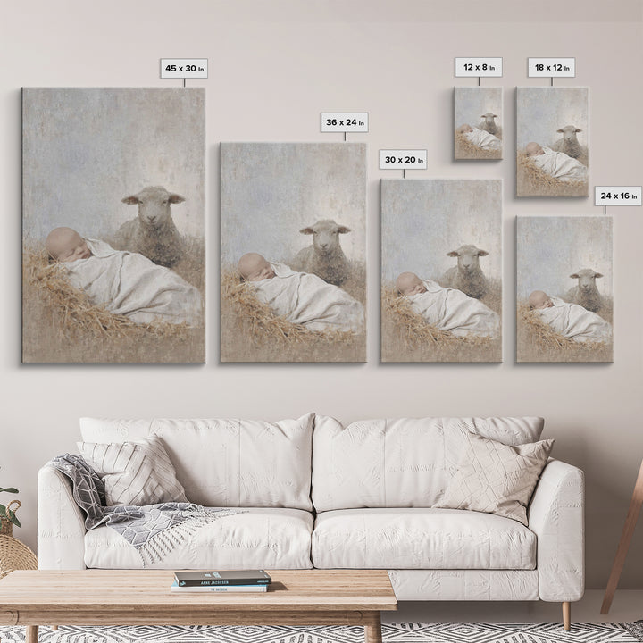 Everlasting Peace – Framed Canvas Print – Christian Art Canvas – Jesus Painting – Christmas Art Prints – Christian Wall Art – Christian Chr