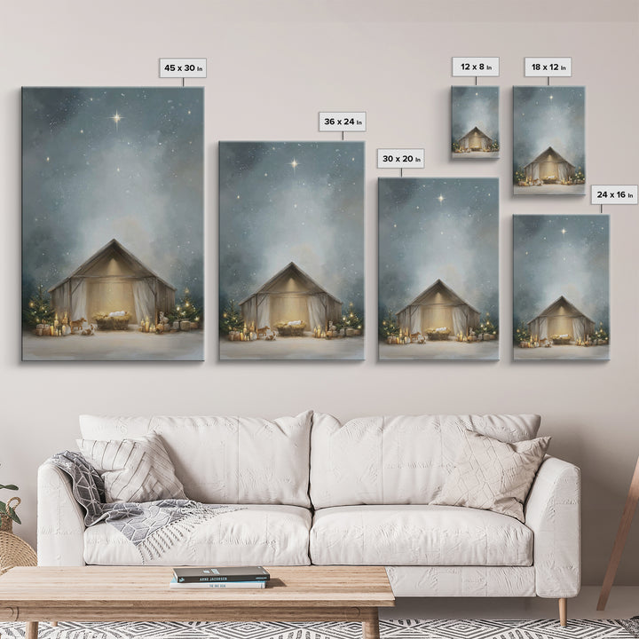 Star Of Promise | Framed Canvas Print | Christian Wall Art | Christmas Art Prints | Christian Art Canvas | Jesus Christmas Art | Christian