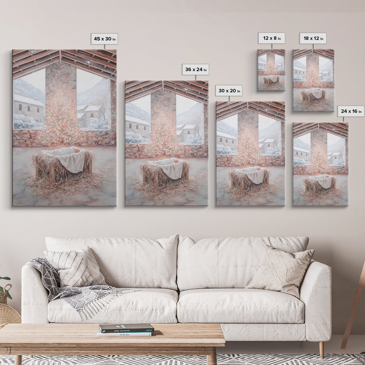 Holy Child Peace – Framed Canvas Print – Christian Art Canvas – Christmas Art Prints – Christian Wall Art – Christian Christmas Art – Chris