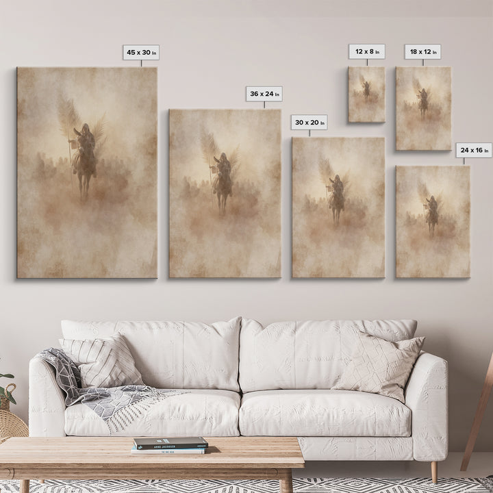 Palm Dawn Entry – Framed Canvas Print – Christian Wall Art – Christian Art Canvas – Large Christian Painting – Vintage Christian Art – Chri