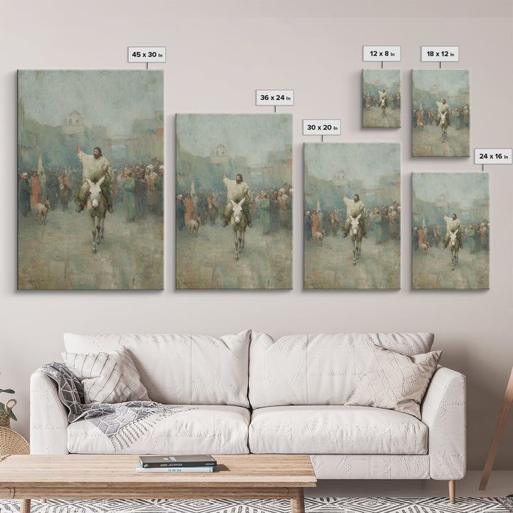 City Gate Joy – Framed Canvas Print – Christian Art Work – Jesus Painting – Christian Wall Art – Christmas Art – Christian Home Decor