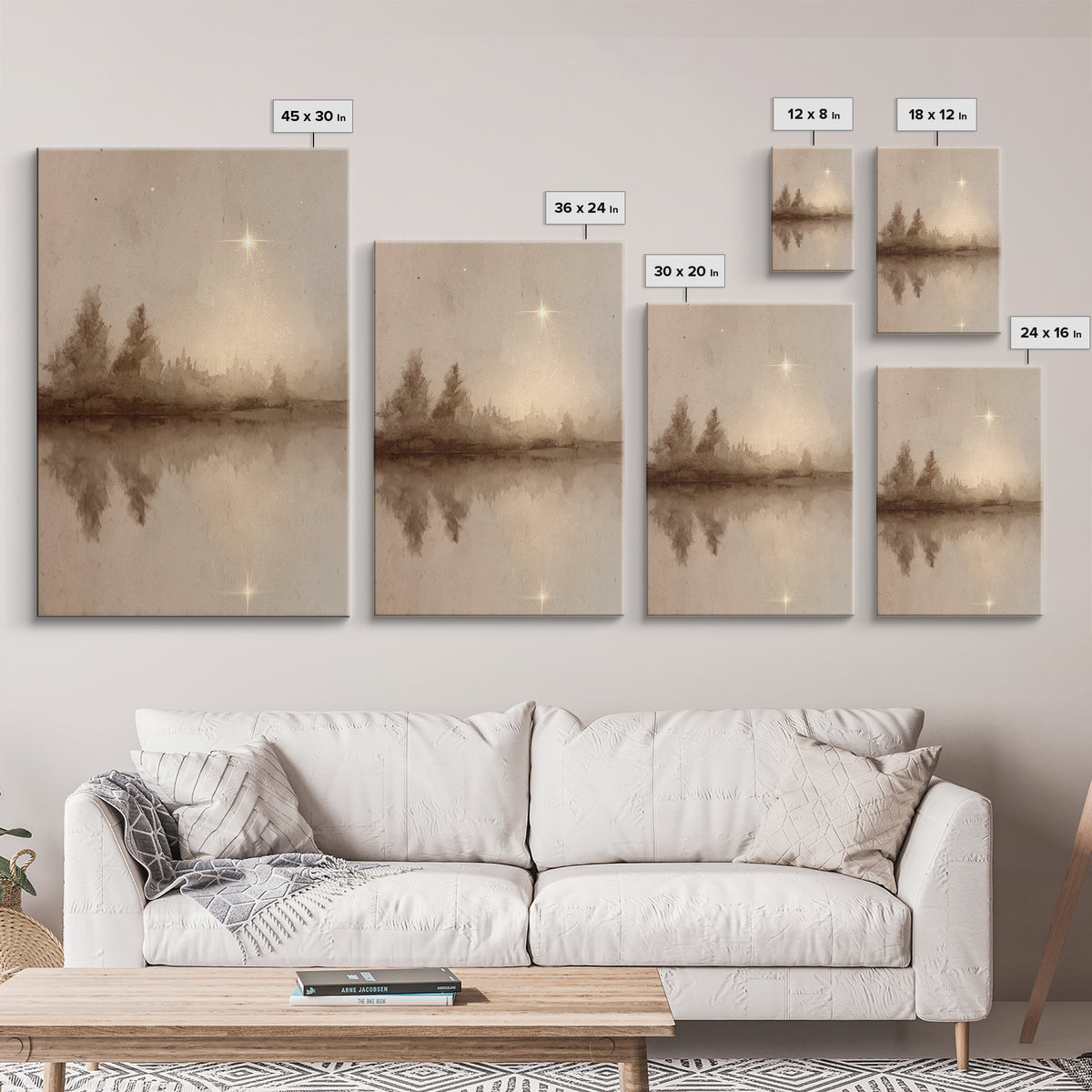 Morning Star Serenity, Framed Canvas Print, Christian Wall Art, Modern Christian Art, Christian Art Canvas, Christmas Wall Art, Christian C