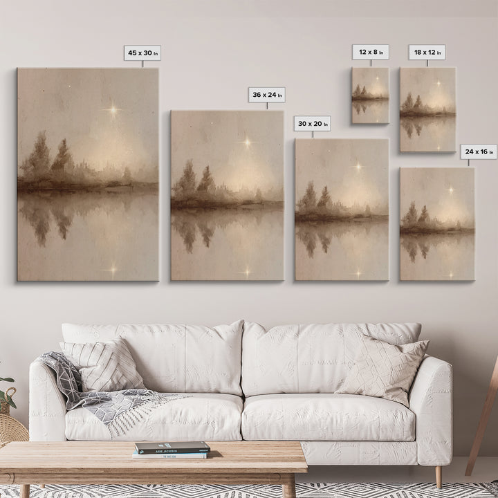 Morning Star Serenity, Framed Canvas Print, Christian Wall Art, Modern Christian Art, Christian Art Canvas, Christmas Wall Art, Christian C