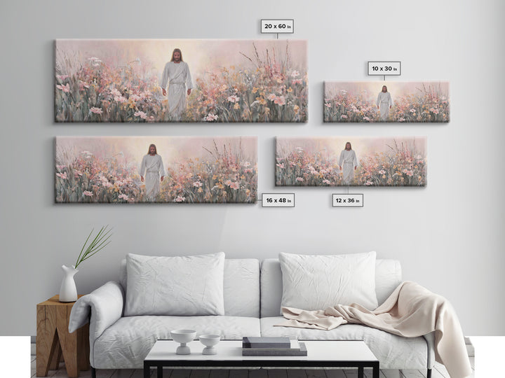 Path Of Renewal – Framed Canvas Print – Panoramic Painting – Christian Wall Art – Jesus Painting – Christian Art Canvas – Modern Christian