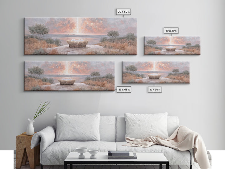 Eternal Presence – Framed Canvas Print – Christian Wall Art – Panoramic Art – Christian Art Canvas – Christian Painting – Moody Christian A
