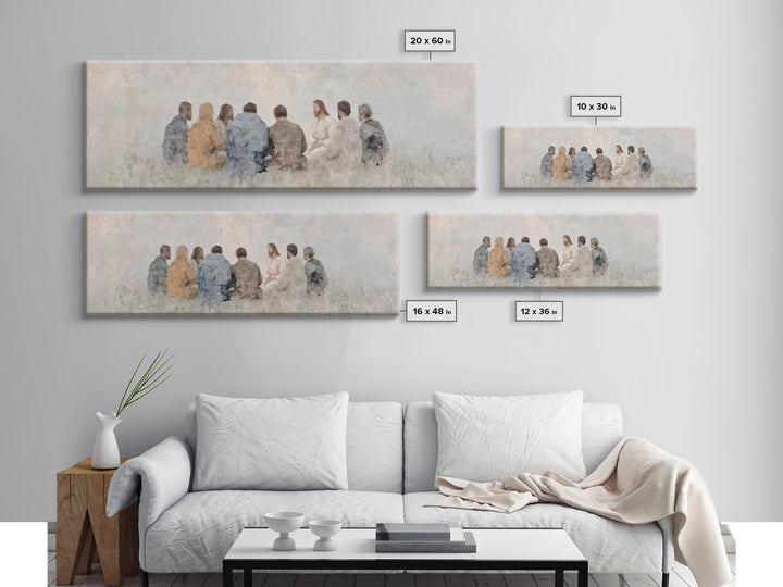 Quiet Covenant – Framed Canvas Print – Panoramic Frame – Christian Art Canvas – Christian Painting – Jesus Painting – Christian Wall Art