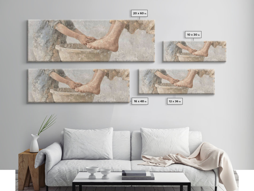 Roses Of Redemption – Framed Canvas Print – Christian Art Canvas – Christian Wall Art – Panoramic Painting – Christian Art – Christian Gift