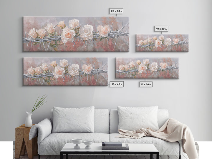 Thorns Of Grace | Framed Canvas Print | Christian Art | Christian Wall Art | Panoramic Art | Christian Painting | Christian Art Canvas