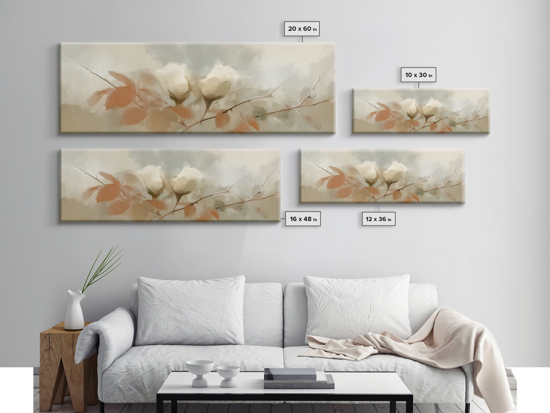 Hope In Bloom, Framed Canvas Print, Christian Art Canvas, Christian Wall Art, Panoramic Print, Christian Art, Christian Painting