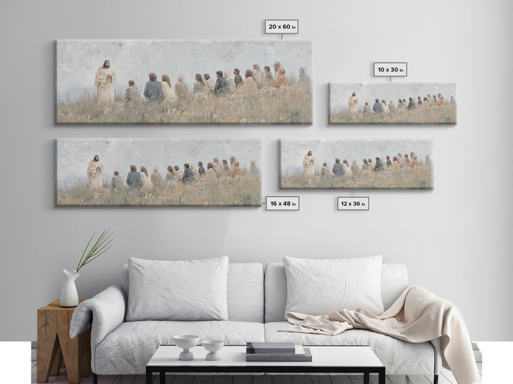Morning Of Wisdom – Framed Canvas Print – Christian Wall Art – Panoramic Frame – Christian Art Canvas – Jesus Painting – Subtle Christian A