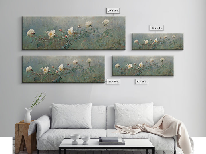 Blossoms Of Grace – Framed Canvas Print – Panoramic Art – Christian Wall Art – Christian Art Canvas – Christian Painting – Christian Decor