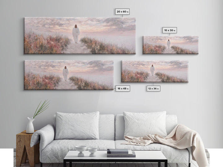 Horizon Of Peace – Framed Canvas Print – Panoramic Art – Christian Art Canvas – Jesus Wall Art – Christian Art – Christian Christmas