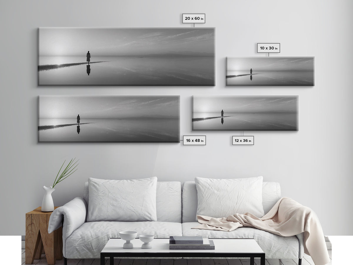 Morning Grace, Framed Canvas Print, Panoramic Wall Art, Christian Art Canvas, Jesus Painting, Christian Decorations, Christian Gift
