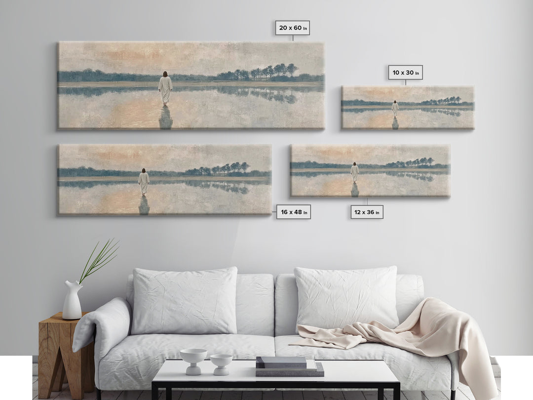 Radiant Promise – Framed Canvas Print – Panoramic Painting – Christian Art – Christian Canvas – Jesus Painting – Christian Decor