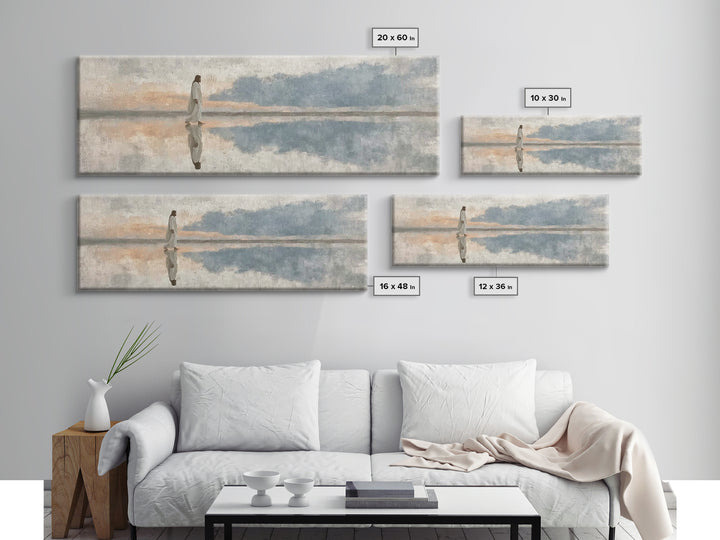 Eternal Guide | Framed Canvas Print | Christian Art Canvas | Panoramic Wall Art | Christian Wall Art | Jesus Painting