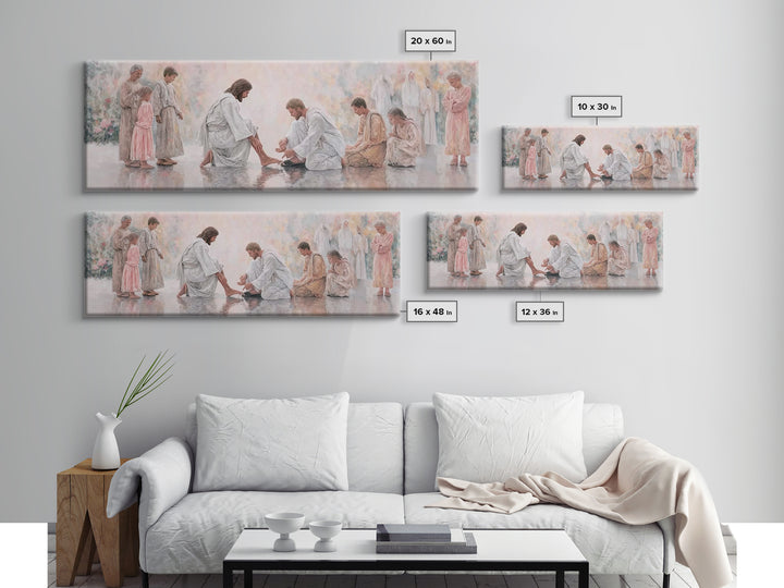 Harmony of Grace – Framed Canvas Print – Panoramic Painting – Christian Art Canvas – Christian Wall Art – Jesus Painting – Christian Christ