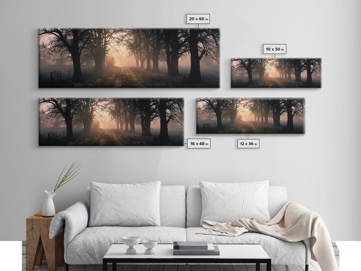 Soft Morning Grace | Framed Canvas Print | Panoramic Print | Christian Art Canvas | Modern Christian Painting | Christian Wall Art | Christ