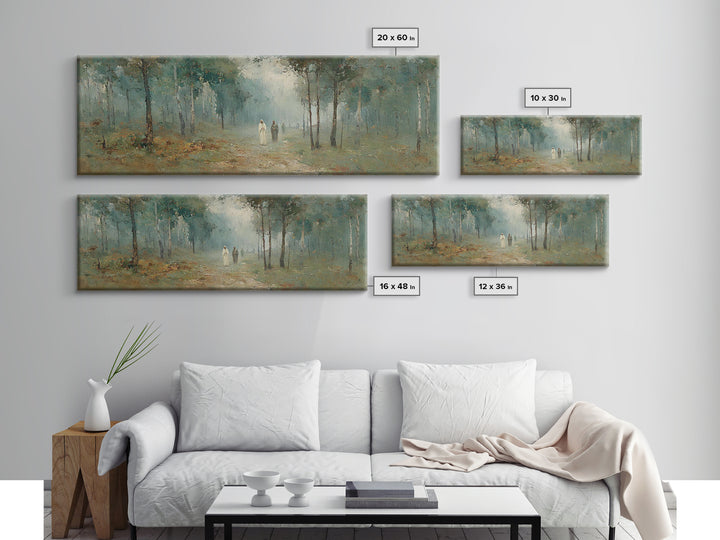 Golden Hour Peace, Framed Canvas Print, Extra Wide Art, Christian Wall Art, Moody Christian Art, Christian Art Painting, Christian Gift Ide