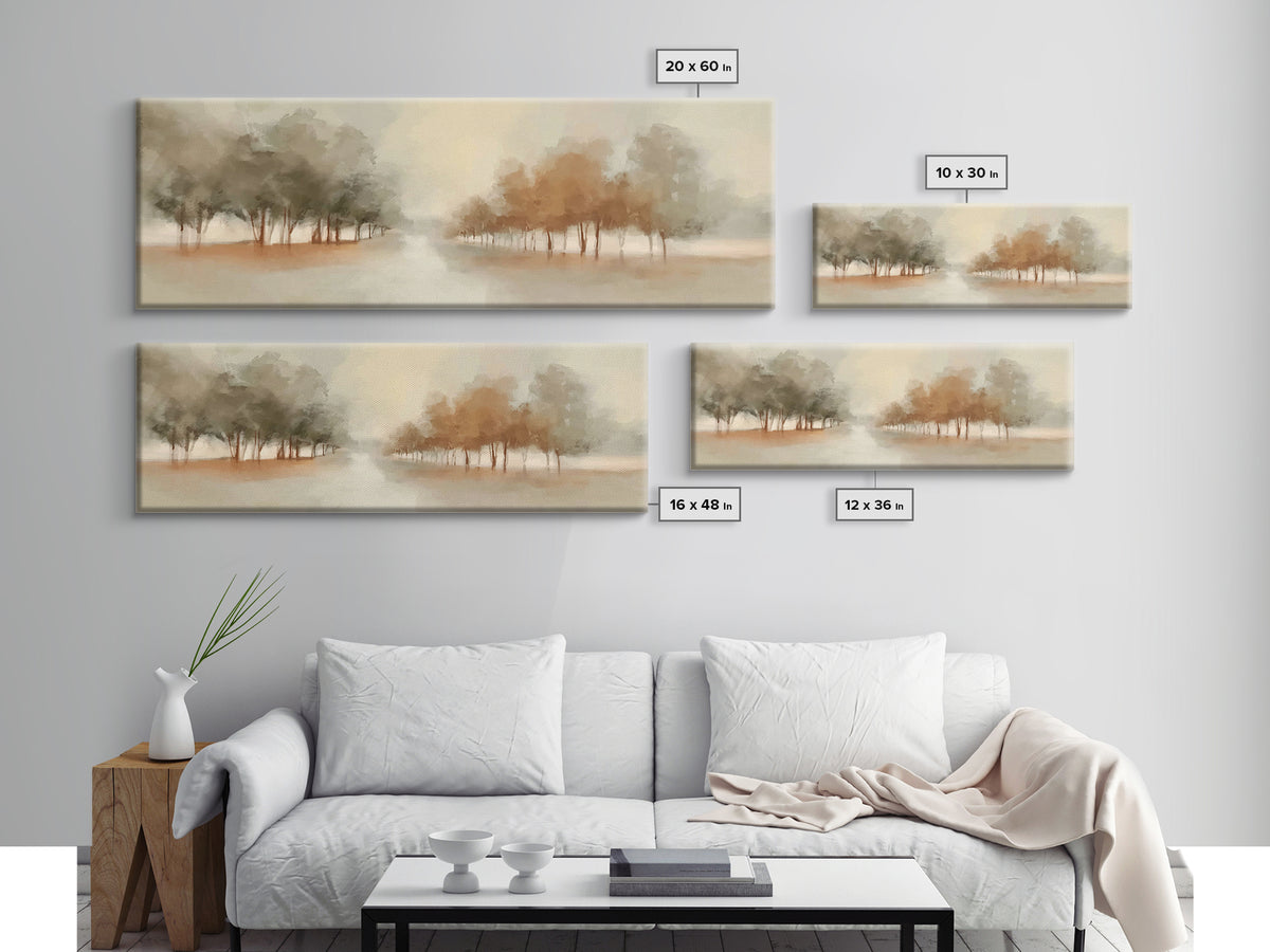 Walk Of Renewal – Framed Canvas Print – Panoramic Wall Art – Christian Art Print – Subtle Christian Paintings – Christian Art – Christian C