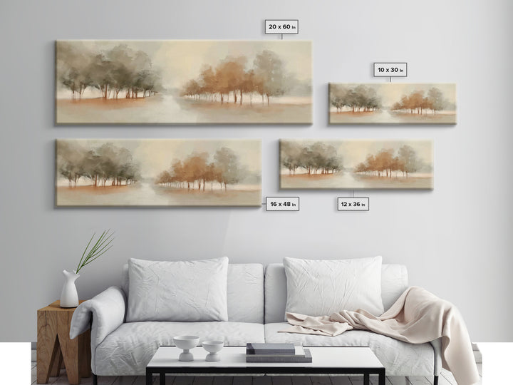 Walk Of Renewal – Framed Canvas Print – Panoramic Wall Art – Christian Art Print – Subtle Christian Paintings – Christian Art – Christian C