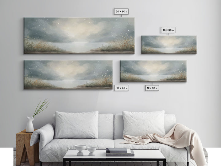 Pathway Of Peace | Framed Canvas Print | Christian Wall Art | Christian Art Canvas | Jesus Painting | Panoramic Art | Christian Christmas A