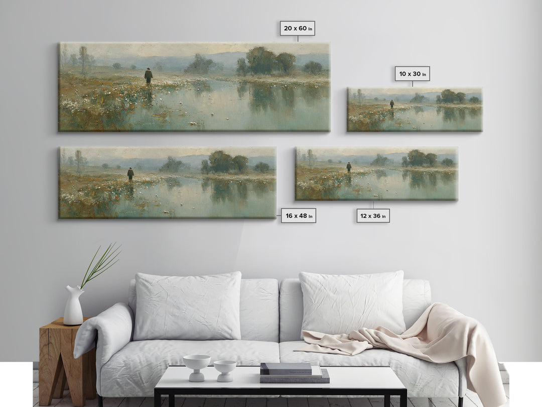 Morning Mercy – Framed Canvas Print – Panoramic Print – Christian Wall Art – Jesus Canvas Art – Christian Art Canvas – Christmas Art
