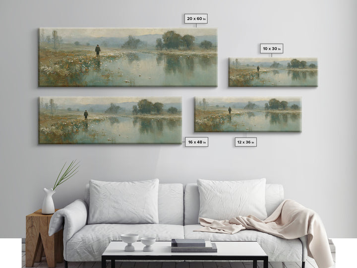 Morning Mercy – Framed Canvas Print – Panoramic Print – Christian Wall Art – Jesus Canvas Art – Christian Art Canvas – Christmas Art