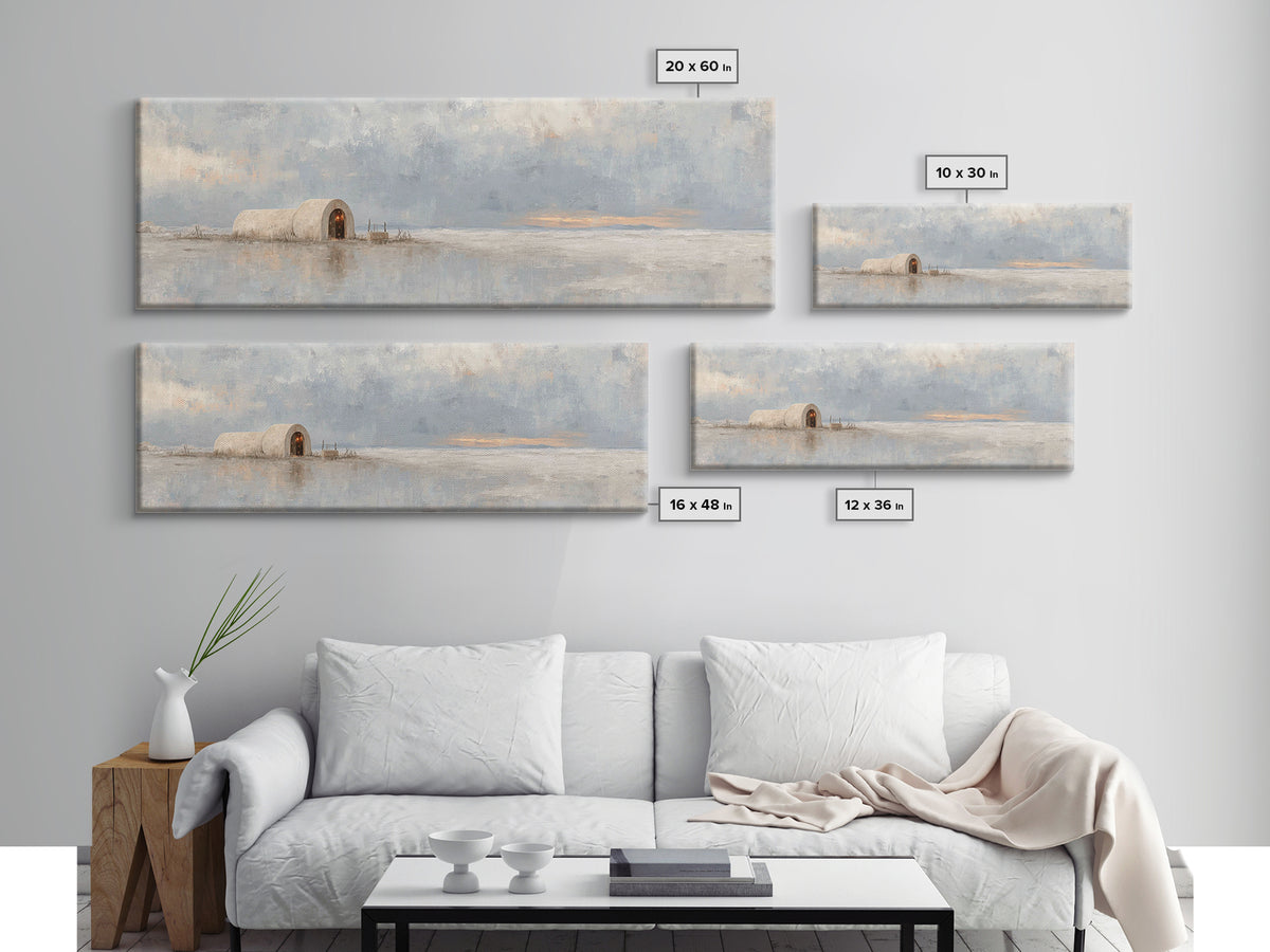 Little King Resting, Framed Canvas Print, Panoramic Art, Christian Art Canvas, Christmas Art, Christian Christmas Art, Christian Wall Art
