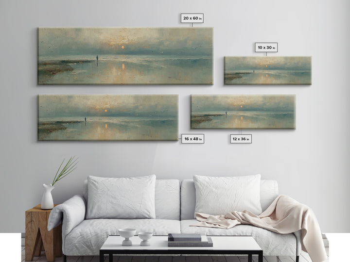 Sunrise Promise – Framed Canvas Print – Panoramic Print – Christian Art Canvas – Jesus Painting – Christian Art – Modern Christian Art