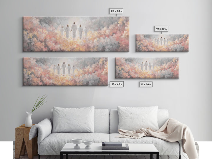 River Of Mercy – Framed Canvas Print – Christian Wall Art – Jesus Painting – Panoramic Art – Christian Art Canvas – Christmas Art Prints
