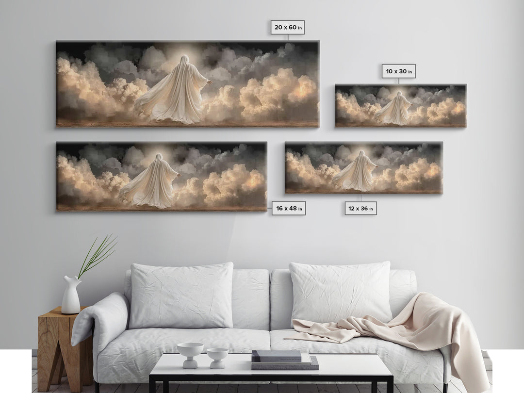 Path Of Radiance – Framed Canvas Print – Christian Art Canvas – Panoramic Painting – Christian Wall Art – Jesus Art Print – Modern Christia