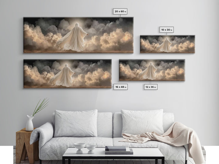Path Of Radiance – Framed Canvas Print – Christian Art Canvas – Panoramic Painting – Christian Wall Art – Jesus Art Print – Modern Christia