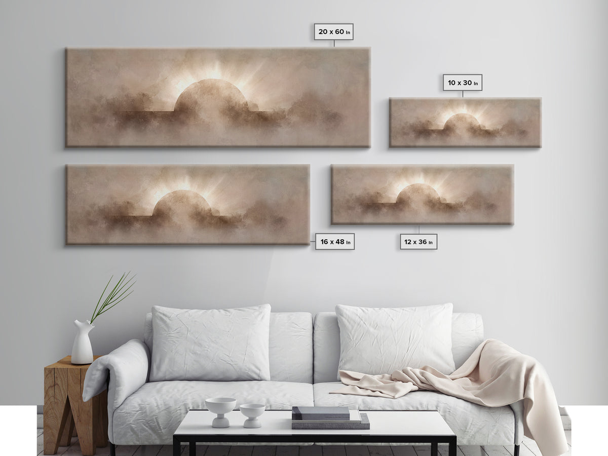 He Is Risen – Framed Canvas Print – Christian Wall Art – Christian Art Canvas – Panoramic Print – Christian Art – Christian Gift