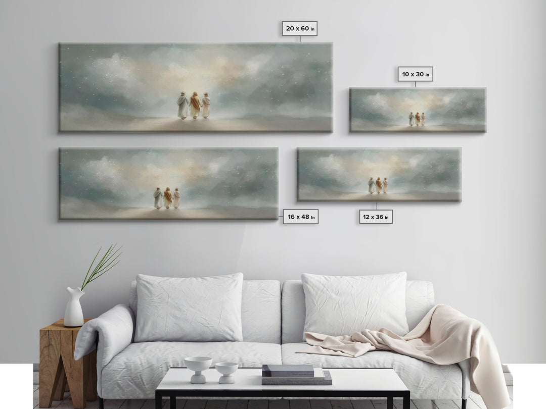 Guided By Glory | Framed Canvas Print | Christian Wall Art | Christian Art Canvas | Panoramic Art | Christian Art Gift | Christmas Wall Art