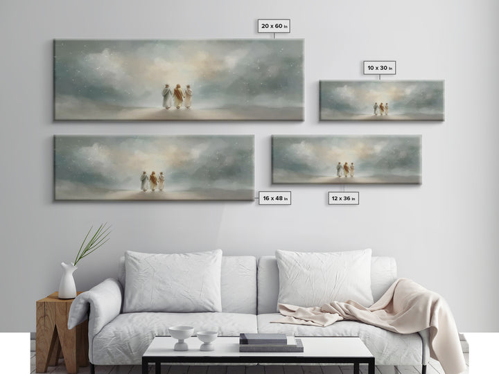 Guided By Glory | Framed Canvas Print | Christian Wall Art | Christian Art Canvas | Panoramic Art | Christian Art Gift | Christmas Wall Art