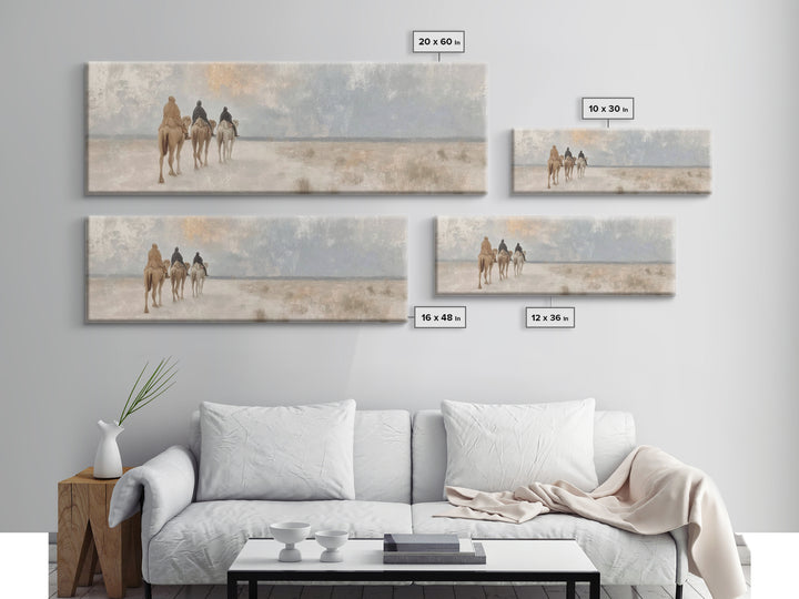 Crescent Promise – Framed Canvas Print – Panoramic Art – Christian Wall Art – Christian Art Canvas – Jesus Painting