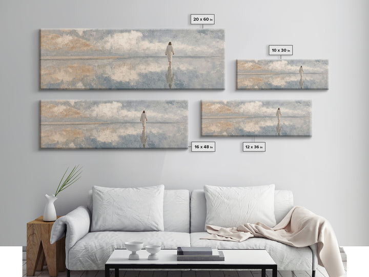 Sky Of Promise – Framed Canvas Print – Panoramic Painting – Christian Wall Art – Jesus Canvas Art – Christian Art Print