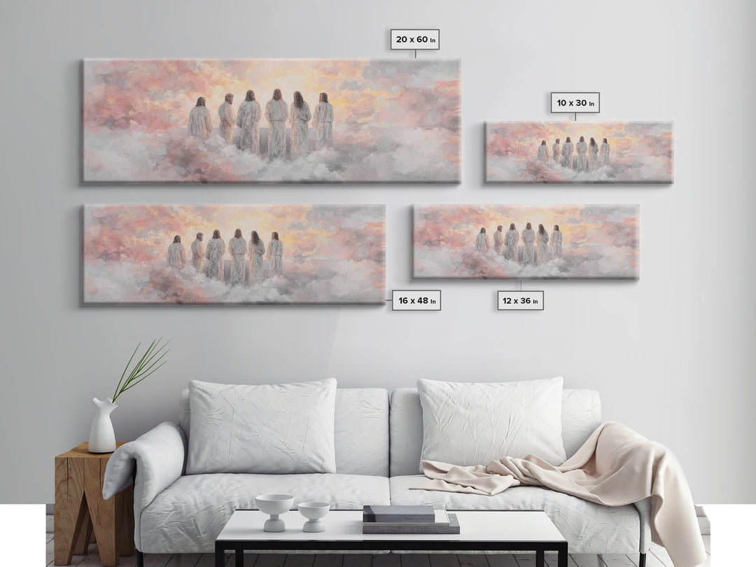 Dawn Of Grace – Framed Canvas Print – Christian Art Canvas – Panoramic Wall Art – Jesus Painting – Christian Christmas Art – Christian Deco