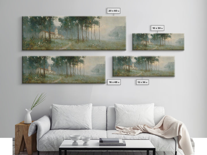 Pathway To Worship – Framed Canvas Print – Panoramic Art – Christian Art Canvas – Christian Painting – Christian Wall Art – Christian Chris
