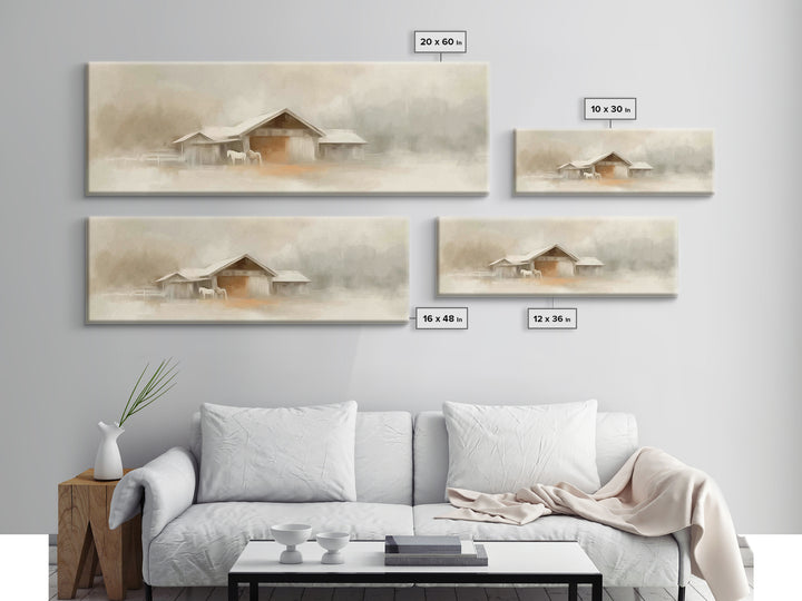 Path Of Blessing, Framed Canvas Print, Panoramic Painting, Christian Art Canvas, Christian Wall Art, Jesus Painting, Christian Art