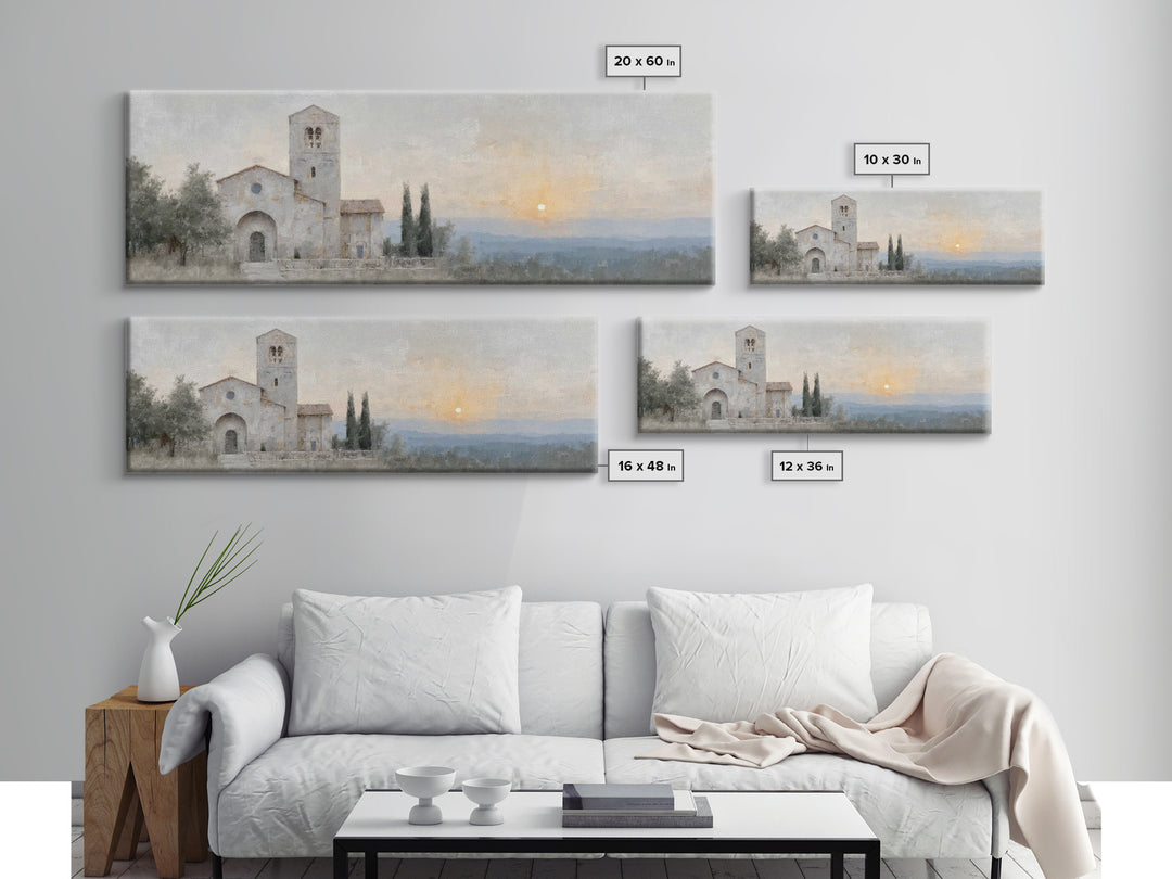 Watcher Of The Bells – Framed Canvas Print – Panoramic Print – Christian Art Canvas – Christian Wall Art – Christmas Art – Christian Christ