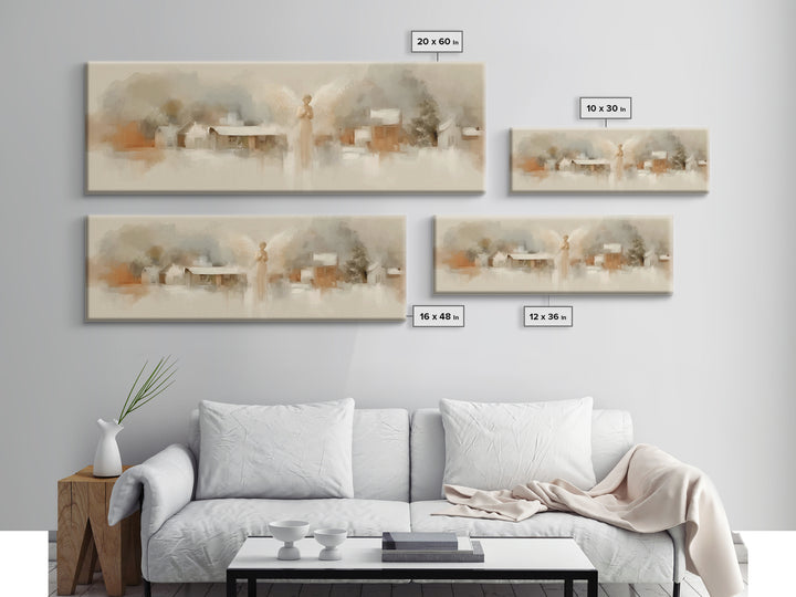 Innocent Prayer | Framed Canvas Print | Christian Wall Art | Panoramic Print | Christian Art Canvas | Christmas Wall Art | Christian Gift I